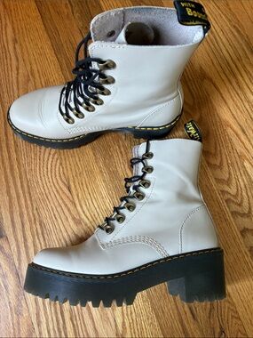 Dr. Martens Leona Temperly Leather Heeled Boots